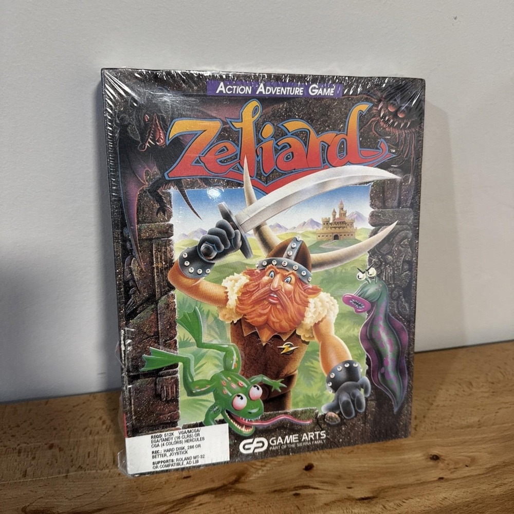 BRAND NEW (Factory Sealed) 1990 Zeliard MS-DOS 3.5" DD EGA Arts Computer PC Game